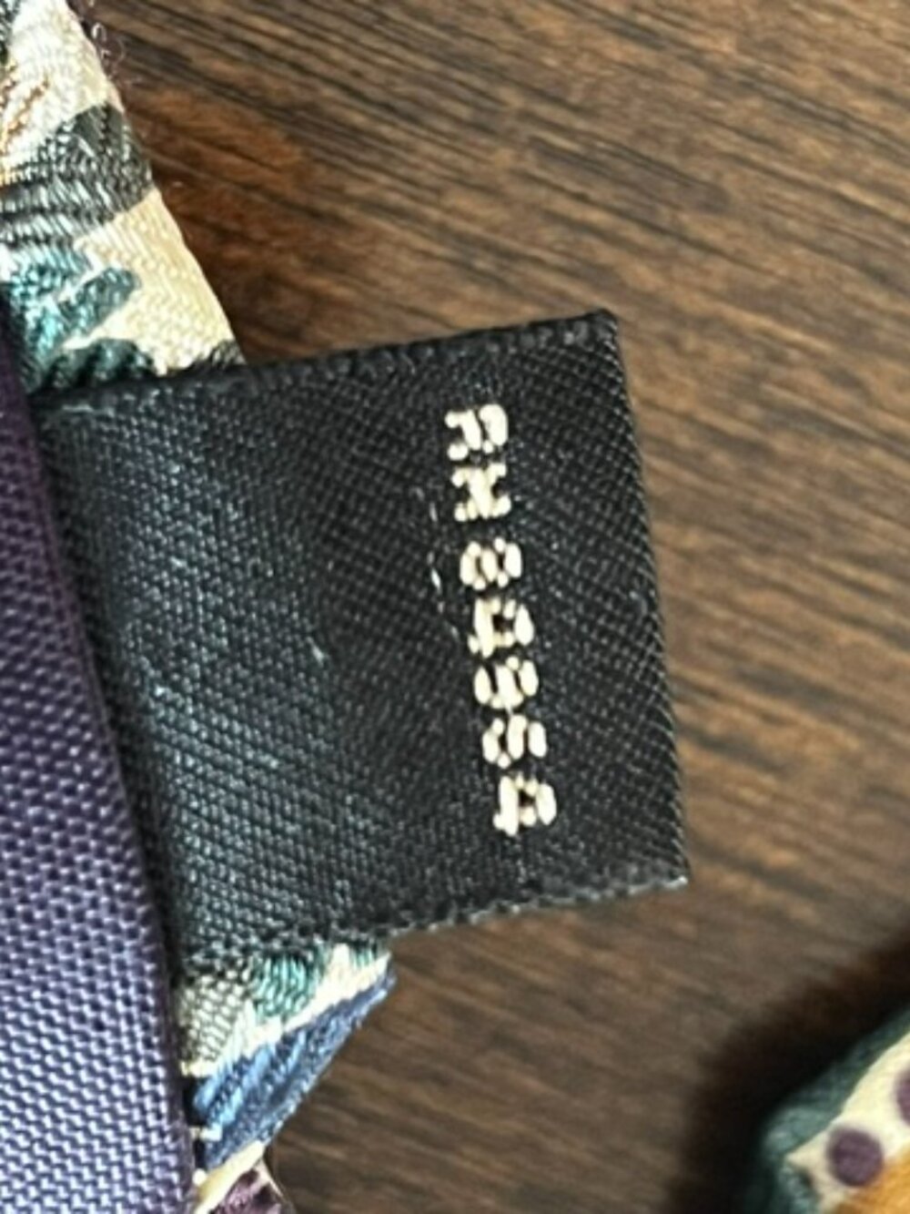 Structure Silk Tie Multicolor Abstract Pattern - Picture 5 of 9